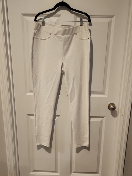 Michael Kors Pants - Michael Kors White Ponte Pull-On Pants XL